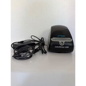 DYMO LabelWriter 450 Thermal Label Printer Model 1750110 Black Silver USB Power